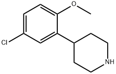 4-(5-chloro-2-methoxyphenyl)piperidine,889061-97-6,结构式
