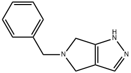 Pyrrolo[3,4-c]pyrazole, 1,4,5,6-tetrahydro-5-(phenylmethyl)- Struktur