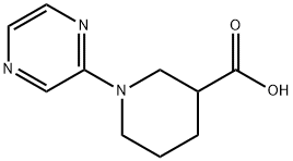 1-PYRAZIN-2-YLPIPERIDINE-3-CARBOXYLIC ACID Structure