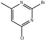 2-Bromo-4-chloro-6-methylpyrimidine 化学構造式