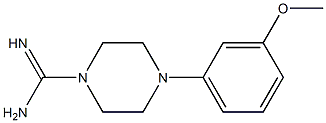 4-(3-methoxyphenyl)piperazine-1-carboximidamide Struktur