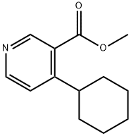 Methyl 4-cyclohexylpyridine-3-carboxylate 结构式