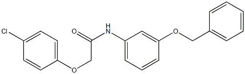 N-[3-(benzyloxy)phenyl]-2-(4-chlorophenoxy)acetamide Structure