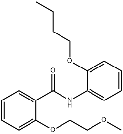 N-(2-butoxyphenyl)-2-(2-methoxyethoxy)benzamide 结构式