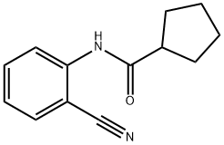 N-(2-cyanophenyl)cyclopentanecarboxamide,898153-35-0,结构式