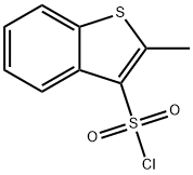2-methyl-1-benzothiophene-3-sulfonyl chloride Struktur