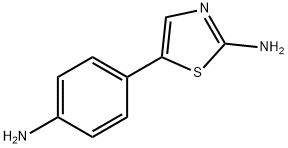 2-Amino-5-(4-aminophenyl)thiazole Struktur