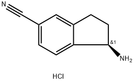 (R)-1-氨基-2,3-二氢-1H-茚-5-甲腈盐酸盐,903556-00-3,结构式