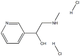 2-(甲基氨基)-1-(吡啶-3-基)乙-1-醇二盐酸盐 结构式
