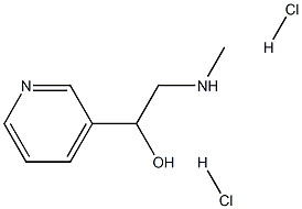 2-(methylamino)-1-(pyridin-3-yl)ethan-1-ol dihydrochloride Struktur