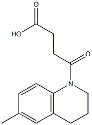 4-(6-methyl-3,4-dihydroquinolin-1(2H)-yl)-4-oxobutanoic acid Struktur
