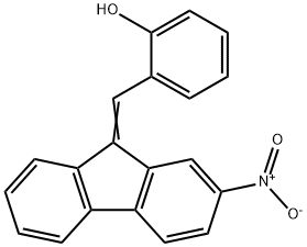 2-[(2-Nitro-9H-fluorene-9-ylidene)methyl]phenol,906440-37-7,结构式