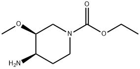 ethyl (3S,4R)-4-amino-3-methoxypiperidine-1-carboxylate Structure