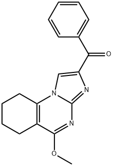 2-Benzoyl-6,7,8,9-tetrahydro-5-methoxyimidazo[1,2-a]quinazoline Structure