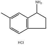 6-甲基-2,3-二氢-1H-茚-1-胺盐酸盐,90874-51-4,结构式