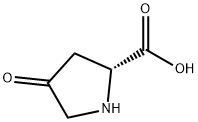 (R)-4-Oxopyrrolidine-2-carboxylic acid 化学構造式