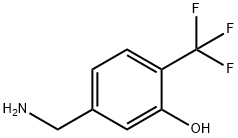 Phenol, 5-(aminomethyl)-2-(trifluoromethyl)- 化学構造式