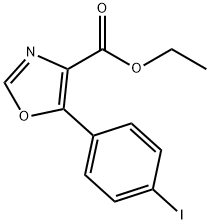 5-(4-Iodophenyl)-oxazole-4-carboxylic acid ethyl ester Structure