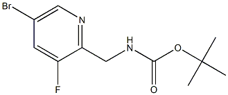 tert-butyl ((5-bromo-3-fluoropyridin-2-yl)methyl)carbamate,916736-71-5,结构式