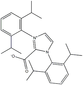 1,3-双(2,6-二异丙基苯基)咪唑鎓-2-羧酸盐 结构式