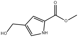 methyl 4-(hydroxymethyl)-1H-pyrrole-2-carboxylate Struktur