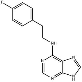 N-[2-(4-fluorophenyl)ethyl]-7H-purin-6-amine,919746-28-4,结构式