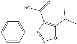 5-isopropyl-3-phenylisoxazole-4-carboxylic acid Struktur