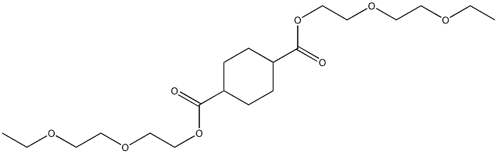 Bis[2-(2-ethoxyethoxy)ethyl] cyclohexane-1,4-dicarboxylate Struktur