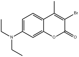 3-bromo-4-methyl-7-(diethylamino)-coumarin,92295-93-7,结构式