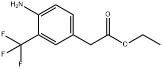 ethyl 4-amino-3-trifluoromethylphenylacetate Structure