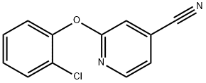 2-(2-氯苯氧基)吡啶-4-甲腈,924844-32-6,结构式