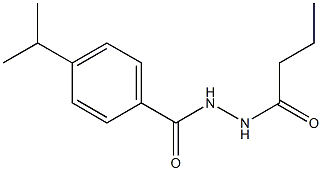N'-butyryl-4-isopropylbenzohydrazide 结构式