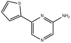 2-Amino-6-(2-thienyl)pyrazine, 925677-93-6, 结构式