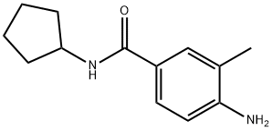 4-amino-N-cyclopentyl-3-methylbenzamide 化学構造式