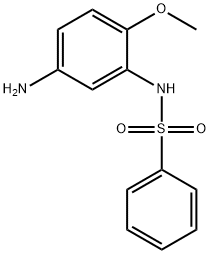 N-(5-amino-2-methoxyphenyl)benzenesulfonamide 化学構造式