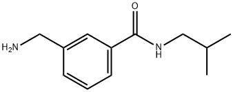 3-(aminomethyl)-N-isobutylbenzamide 化学構造式