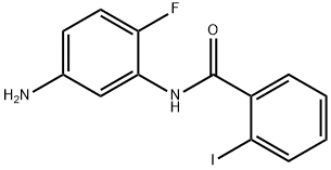 N-(5-amino-2-fluorophenyl)-2-iodobenzamide 化学構造式