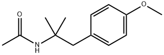 N-[1-(4-methoxyphenyl)-2-methylpropan-2-yl]acetamide 结构式