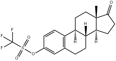 Estra-1,3,5(10)-trien-17-one, 3-[[(trifluoromethyl)sulfonyl]oxy]- Structure