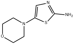 2-Amino-5-morpholinothiazole 化学構造式