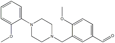 4-methoxy-3-{[4-(2-methoxyphenyl)-1-piperazinyl]methyl}benzaldehyde,933916-87-1,结构式