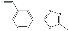 3-(5-methyl-1,3,4-oxadiazol-2-yl)benzaldehyde Struktur