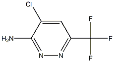 4-chloro-6-(trifluoromethyl)pyridazin-3-amine Struktur