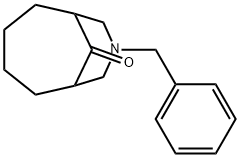 8-benzyl-8-azabicyclo[4.3.1]decan-10-one Struktur
