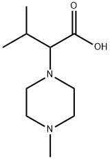 3-methyl-2-(4-methylpiperazin-1-yl)butanoic acid Structure