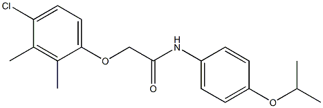 2-(4-chloro-2,3-dimethylphenoxy)-N-(4-isopropoxyphenyl)acetamide Struktur