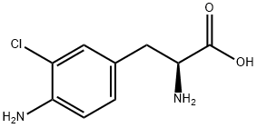 (2S)-2-AMINO-3-(4-AMINO-3-CHLOROPHENYL)PROPANOIC ACID 结构式