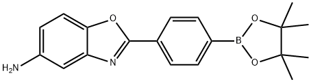 2-[4-(4,4,5,5-tetramethyl-1,3,2-dioxaborolan-2-yl)phenyl]-5-Benzoxazolamine Structure