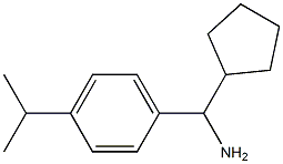 CYCLOPENTYL[4-(PROPAN-2-YL)PHENYL]METHANAMINE Struktur