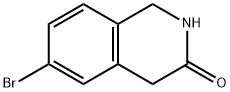 6-ブロモ-1,2-ジヒドロイソキノリン-3(4H)-オン 化学構造式